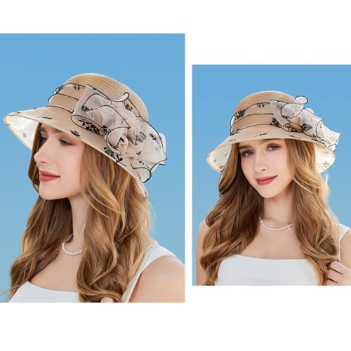 Sombrero de mujer KORADI Derby Kentucky de organza miniatura 5