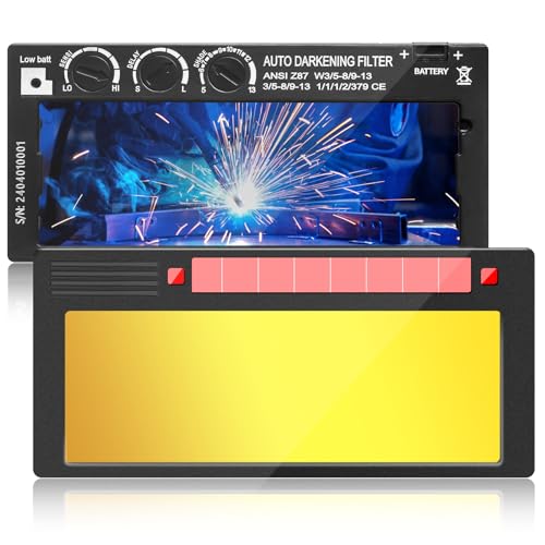 2x4 Auto Darkening Welding Lens, Shade 5-13...