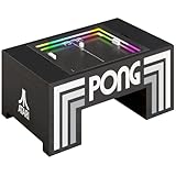Atari Pongยฎ Mechanical Table Home Edition โ Electromechanical Coffee Table Arcade Game with LED Score Display, Hide-Away Controls, Spinner Dials, Retro Sounds โ Official Atari Pongยฎ Recreation
