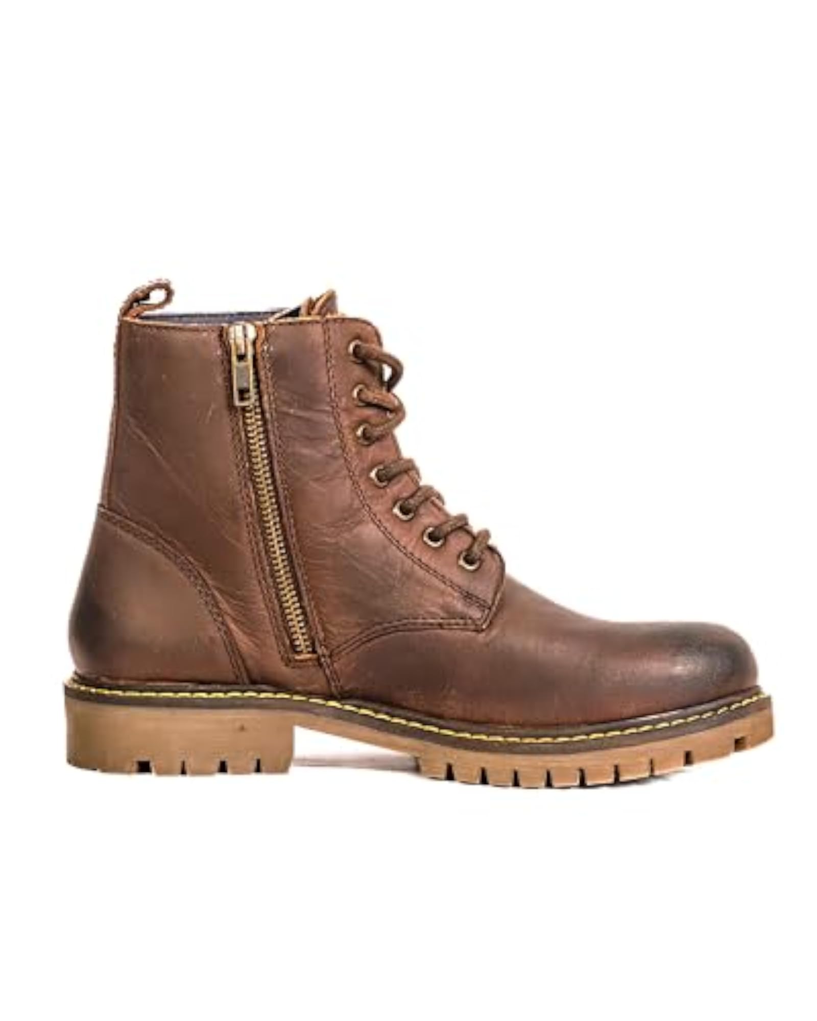 Leather Motorcycle Riding Boots - Hellcat 3 Point Protection Ankle, Toe & Heal Protectors