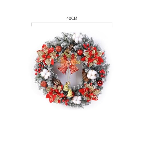 Décorations extérieures de Noël 2pc or pour porte et couronnes - 2