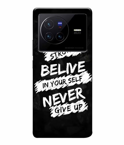Image of Stay Strong Motivation Quotes Printed Hard Back Case Cover & Compatible for Vivo X80 5G | V2183A | V2144 (Multicolor) - D1810