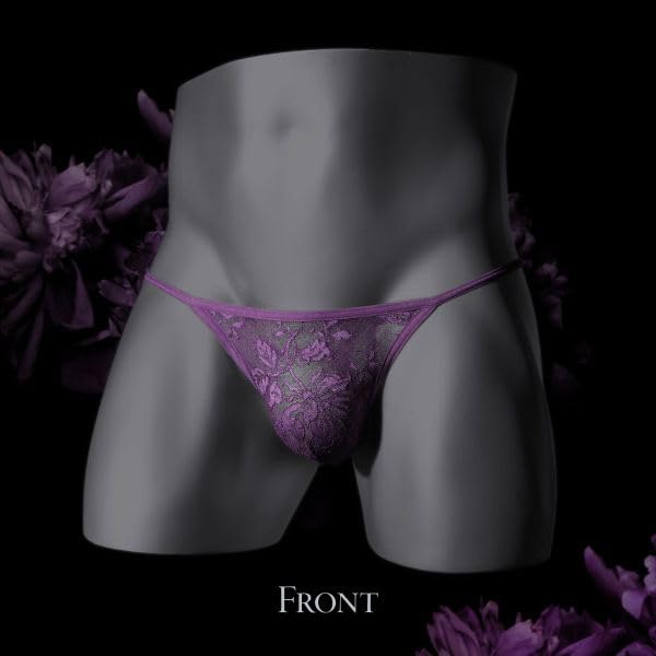 [himico] uomo LEONARDO Tバック パンツ レース ビキニ メンズ M L LL 001series - 画像2