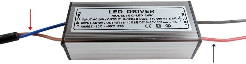 Fengyan照明アクセサリー 低電圧駆動 ACD12V/24V入力 10W/20W/50W 屋外投光器 防水LEDブースター(Wa