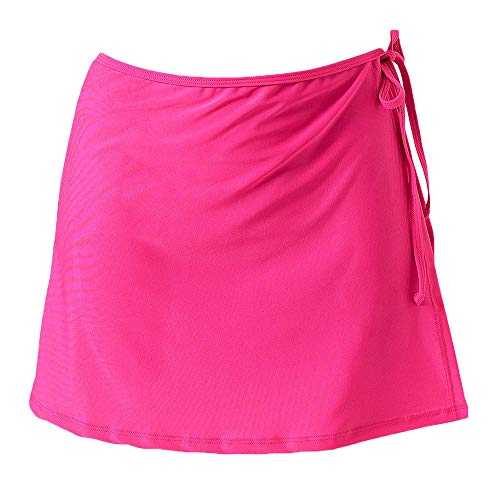 Jupe de plage rose JadeRich avec fente latérale taille M
