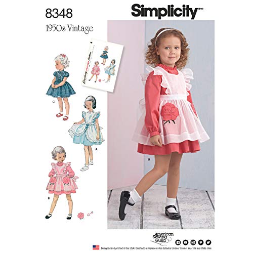 Simplicity US8348A Toddlers, 42737-1-2-3-4
