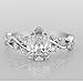 SilverQ 1.50 Pear Cut Diamond Art Deco Leaf Vine Engagement Ring for Women 14K Gold Plated Dainty Nature Inspired Bridal Promise Ring 925 Sterling Silver Handmade Unique Proposal Jewelry