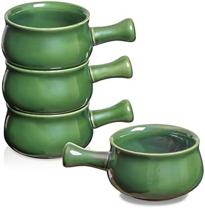 Ceramic Soup Crocks With Lids And Handles Set LE TAUCI French Onion S Set Of 4 - 16oz Ceramic Soup Crocks With Lids & Handles, Oven Safe Serving Bowls Soup Bowl - View #12