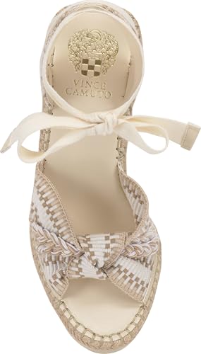 Image of Vince Camuto Bealie Woven Lace Up Wedge Sandals