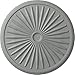Ekena Millwork CM33LESSF Leandros Ceiling Medallion, 33 1/8"OD x 3 1/2"ID x 1 3/8"P, Hand-Painted Spartan Stone