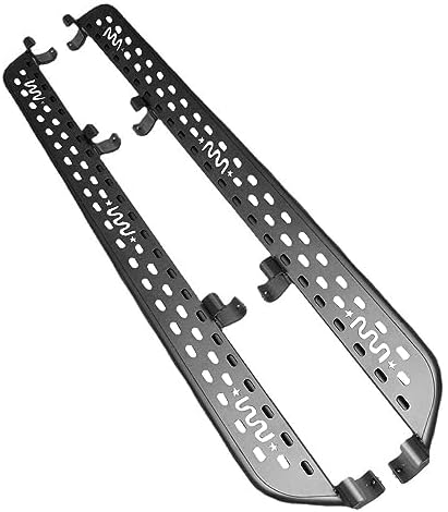 IKON MOTORSPORTS Running Boards For 2021-2025 Ford Bronco 4DR - Black Steel Side Steps Nerf Bars