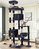 Globlazer Giant Cat Tree, 83 inch Cat Tree for Indoor Cats Large Adult, XXL Cat Tower with 9 Scratching Posts for 20lb+ Heavy Duty Large Adult Cats, F83, Dark Grey