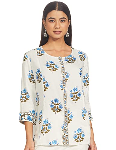 Image of Easybuy Women's Regular Kurta (SU21ST01FE White S)