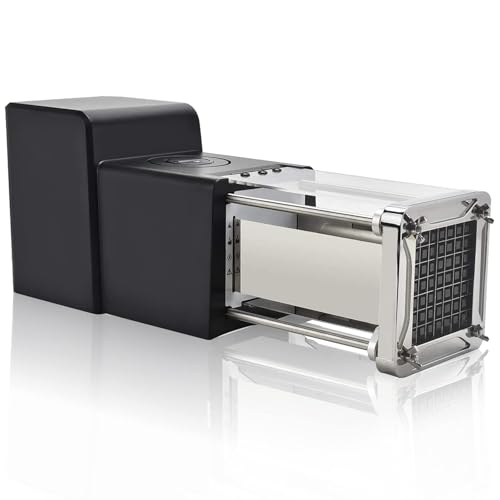 Electric French Fry Cutter, Sopito Commercial Grade Potato Cutter with 1/4-Inch Blade and 1/2-Inch Blade Stainless Steel Perfect for Potatoes Carrots Cucumbers