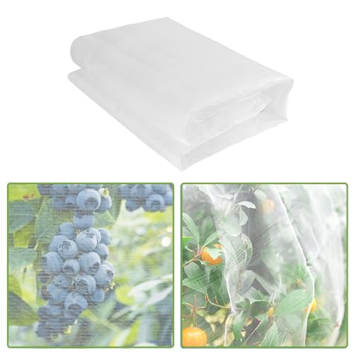 Qyuanzh - 4x10ft Garden Netting Ultra Fine Mesh Plant Row Covers Net for Gardening Beds Vegetable Plants Strawberry Fruits Flowers Trees Greenhouse Cover Mosquito Insect Birds Animals Barrier Protection - -21%