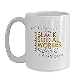 Travailleuse Sociale Mélanine Magic Tasse Céramique Mug Drôle Tasses À Thé Pour Maison Chocolat Chaud Cacao 330Ml