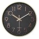 Funk-Wanduhr lautlos HZDHCLH 30 cm geräuschlose Funkuhr