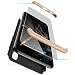 Produktbild TXLING für Xiaomi Redmi Note 6 Pro Hülle Hardcase 3 in 1 Ultra Dünn 360 Full Body Schutz Schutzhülle Anti-Kratzer Elegant Stoßfest Hart PC Bumper Handyhülle (Golden Black)+ 1 Stück Schutzfolie