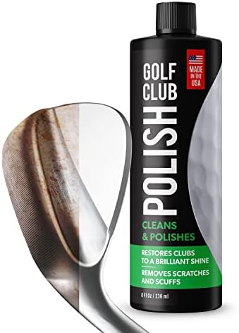 Berkland Golf Club Polish - Made in The USA Instant Golf Club Cleaner and Golf Club Scratch Remover - Cream Golf Club Polishing Kit/Golf Club Cleaning Kit - 8 oz of Metal Polish Compound