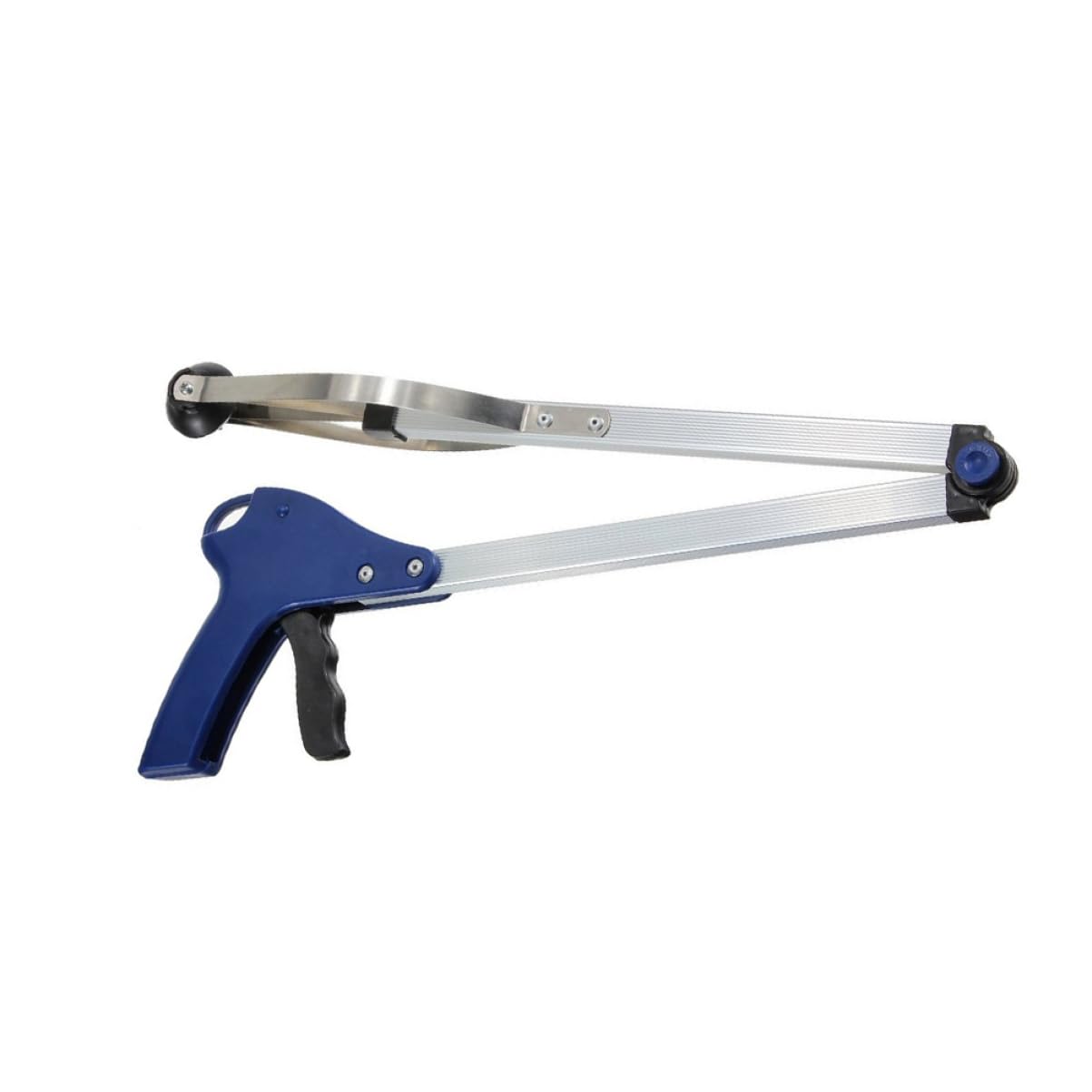 SOLUSTRE Faltbarer Müllgreifer Stabiler Greifzange 83cm aus Gummi und Aluminiumlegierung für Senioren und Rollstuhlfahrer für Schule und Park