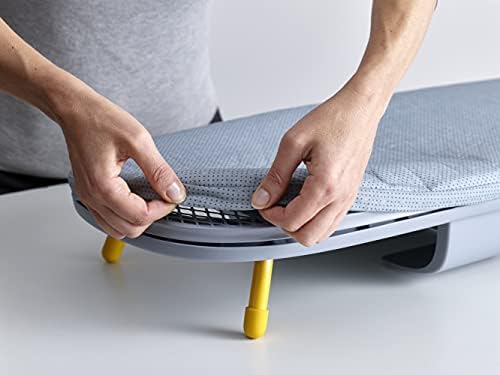 Joseph Joseph Pocket Folding Space-Saving, Compact table-top Ironing Board Regular, Grey / Yellow
