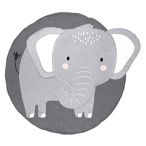 zmigrapddn Baby Kids' Crawling Play Game Blanket Carpet Cartoon Elephant Pattern Floor Mat Soft Nursery Floor Pad Rug Baby Dedrooom Decor Elephant