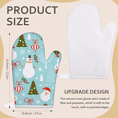 Yinkin YINKIN-GLOVES COTTON-2789 4 Pcs Blank Sublimation Oven Mitts Heat Resistant Kitchen Gloves Cotton thumb #3