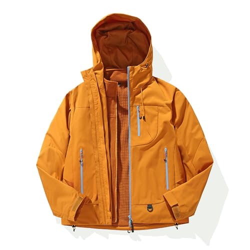 Chaqueta al aire libre verde con capucha desmontable m para parejas 6