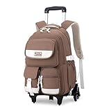 Kids Rolling Backpack for Girls, Boys Roller...