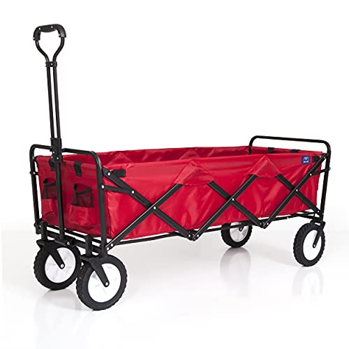 Mac Sports WTCX-201 Extended Collapsible Folding Outdoor Utility Wagon, Red by MacSports - Used condition - US$100.35