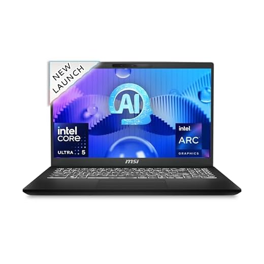 MSI Modern 15 H AI, Intel 1st Gen. Ultra 5 125H,Built-in AI, 40CM Laptop(16GB/512GB NVMe SSD/Windows 11 Home/Intel Arc/Classic Black/1.9Kg), C1MG-047IN