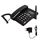 Schnurgebundenes Telefon mit Kurzwahl, Wahlwiederholung, Freisprechen, Externer Antenne, GSM, Multi-Klingelton, LCD-Display, 7-stufige Helligkeitseinstellung, Wecker