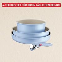 Tefal Ingenio Serenity Kochgeschirr-Set 4-teilig, Mineralia Antihaftversiegelung, platzsparend, stapelbar, für alle Herdarten, spülmaschinengeeignet, Calm Blue, L8274S04 – Ansicht 7