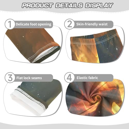 Toddler Girls Leggings Printed Yoga Pants Leggings Galloping Horse Roars for Kids3