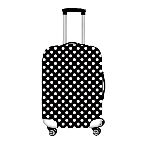 Hiseng Funda Protectora de Maletas Viaje Mediana Grande Cubierta Trolley Maleta Funda Elástica para Equipaje Protector de Maleta Lavable 18-32 Pulgadas (Lunares,S(18-20Pulgadas))