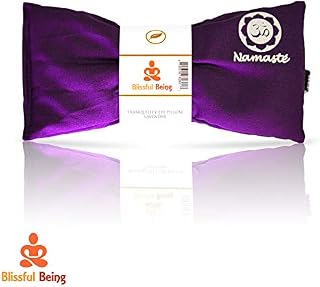 Blissful Being Namaste Yoga Eye Pillow with Lavender - Lavender Eye Pillow perfect
