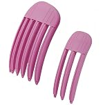 Chunlaihang 2Pcs Volumizing Hair Root Lifting Combs Set, Hair Root Fluffy Clip, High Crown Volume Volumizing Tools, Fluffy Bangs Comb, Fixed Forehead Hairpin（Purple）