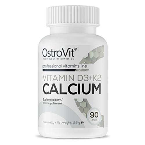 VITAMINE D3 + K2 + CALCIUM | Augmentez l'immunité | Soutien pour des os et des dents sains | Compléments alimentaires (90 gélules) Cover