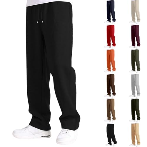 Baggy Sweatpants for Boys Teens Athletic Basketball Joggers Sweat Pants Drawstring Elastic Waist Open Bottom Trousers