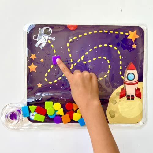 hand2mind Colors & Shapes Sensory Pad, Occupational Therapy Toys, Fine Motor Toys, Toddler Sensory Toys, Sensory Water Mat, Sensory Play Therapy Toys, Calming Toys for Kids, Calm Down Corner Supplies - Image 5