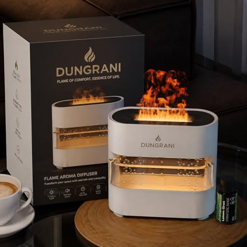 Image of Smart Ultrasonic 300ML Flame Humidifiers for Bedroom, 28 dB Quiet Supersized Cool Mist Air Humidifiers for Large Room, Baby Nursery, Plant, Indoor, Night Light, Easy to Clean, Precise Humidity Control