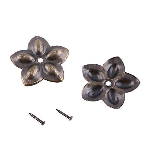 HEEPDD Clavos para tapicería, 100 piezas de chinchetas decorativas de bronce, kit de clavos de 23 mm, surtido para puerta de zapatos de sofá