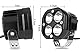 SUFEMOTEC LED Arbeitsscheinwerfer Scheinwerfer 12v 24V Weiß 6000K LED Zusatzscheinwerfer Wasserdicht IP67 für Traktor Bagger Traktoren Schlepper Gabelstapler ATV Lkw offroad 4x4 (2 Stück)