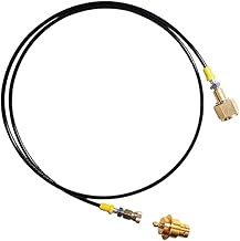 Terra CQC Quick Connect to External Co2 Tank Adapter Hose Kit W21.8-14 Or CGA320 G3/4 with 8mm Quick Disconnect
