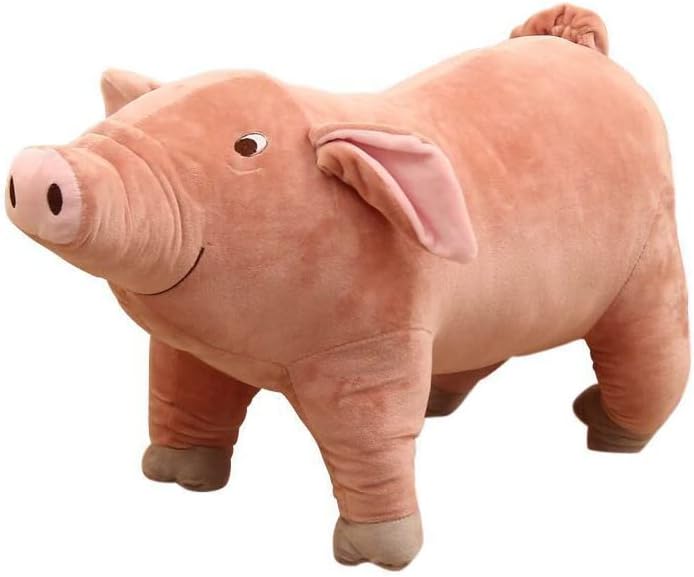 15.7" Pink Pig Stuffed Animal,Piggy Plush Toy Hugging Pillow for Kids