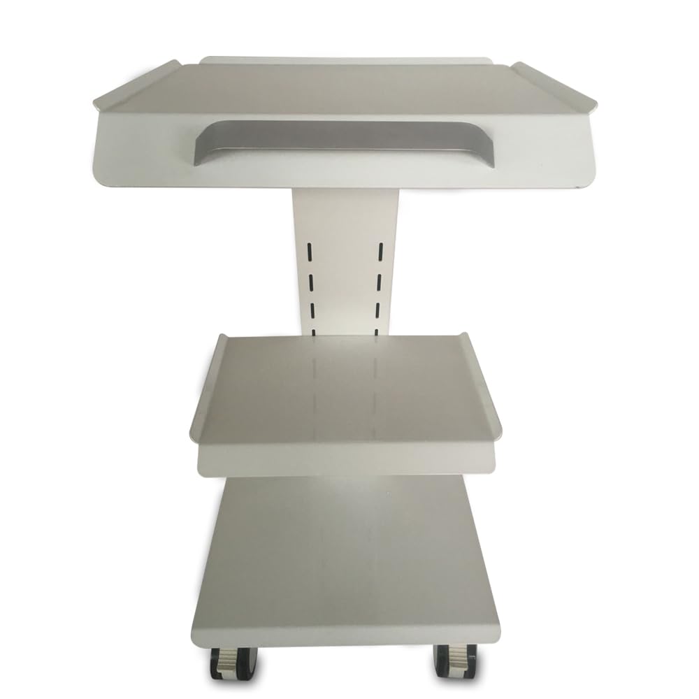 Carro Auxiliar con Ruedas para Dentistas, Carrito de 3 estantes, 41 x 36 x 77 cm, Color