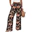 Black Red Floral