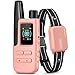 Jugbow Dog Shock Collar - 4500FT Dog Training Collar with Remote, IPX8 Waterproof Electric Dog Collar with 4 Training Modes, Security Lock, Rechargeable eCollar for 10-120lbs Dogs(Pink)