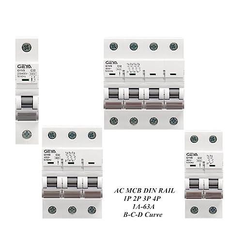 Mini-disjoncteur GYM9 2P MCB 50A pour rail DIN et protection circuit CA 230V 400V - 5