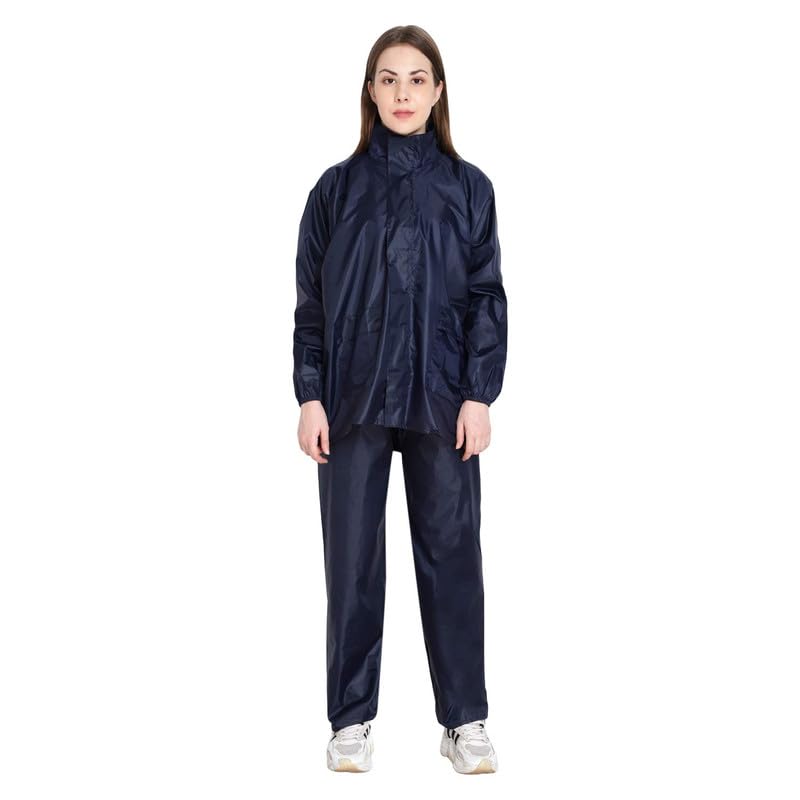 Kolva Lightweight Waterproof Raincoat set of Top & Bottom for Women, with hood (Medium) 3